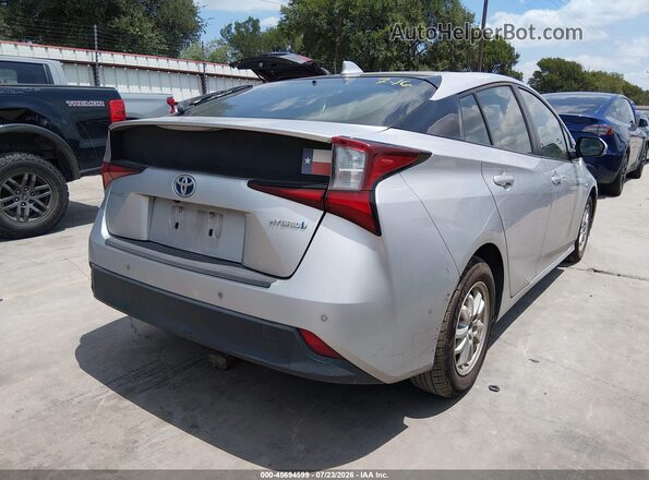 JTDKARFU6L3114446 2020 TOYOTA PRIUS Серебряный Задняя правая четверть