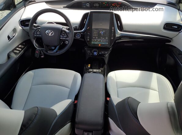JTDKARFU7K3085103 2019 TOYOTA PRIUS Gray Вид панелі приладів