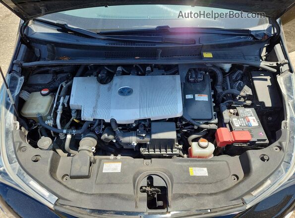 JTDKARFU8G3500923 2016 TOYOTA PRIUS Black უკანა სალონის ხედი