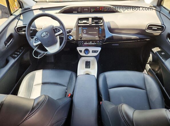 JTDKARFU8G3500923 2016 TOYOTA PRIUS Black წინა პანელის ხედი
