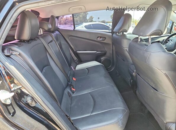 JTDKARFU8G3500923 2016 TOYOTA PRIUS Black უკანა სავარძლების ხედი