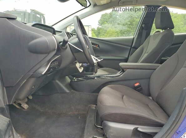 JTDKARFU8H3045637 2017 TOYOTA PRIUS Синий Вид салона спереди