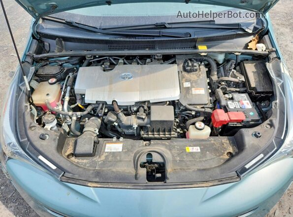 JTDKARFU8J3062590 2018 TOYOTA PRIUS Turquoise Rear interior view
