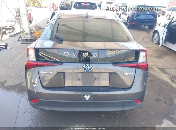 JTDKARFU9K3097088 2019 TOYOTA PRIUS Gray 
