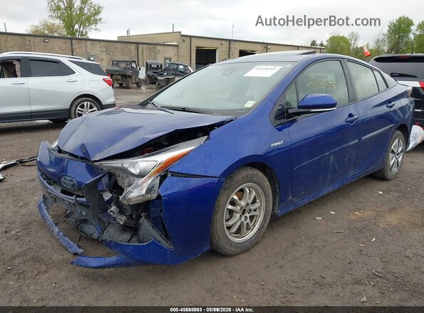 JTDKARFUXG3506769 2016 TOYOTA PRIUS Blue Առջևի ձախ երեք քառորդ տեսարան