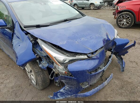 JTDKARFUXG3506769 2016 TOYOTA PRIUS Blue Դիմացի տեսք