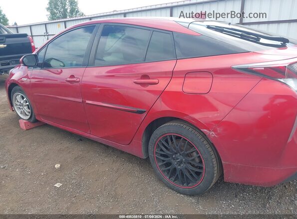JTDKARFUXG3512748 2016 TOYOTA PRIUS Red Вид спереду