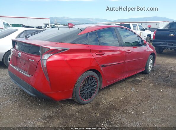 JTDKARFUXG3512748 2016 TOYOTA PRIUS Red Задня права чверть