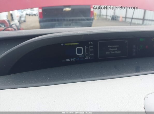 JTDKARFUXG3512748 2016 TOYOTA PRIUS Red Вид задніх сидінь