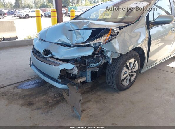 JTDKARFUXG3520705 2016 TOYOTA PRIUS Green Vista frontal