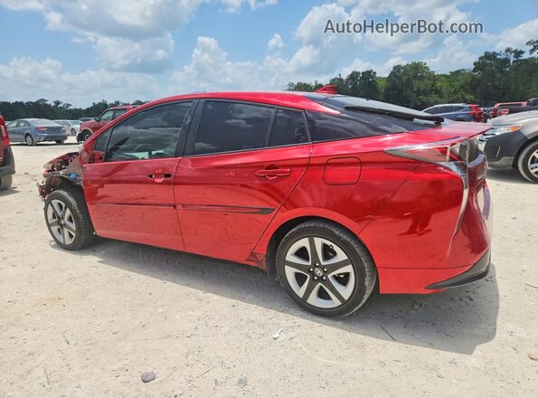 JTDKARFUXG3521675 2016 TOYOTA PRIUS Red Rear left