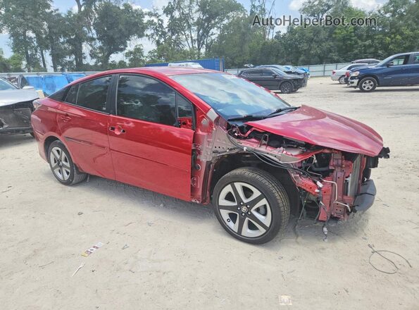 JTDKARFUXG3521675 2016 TOYOTA PRIUS Red Front right
