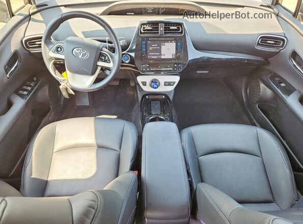 JTDKARFUXH3042254 2017 TOYOTA PRIUS Gray Առջևի վահանակի տեսք