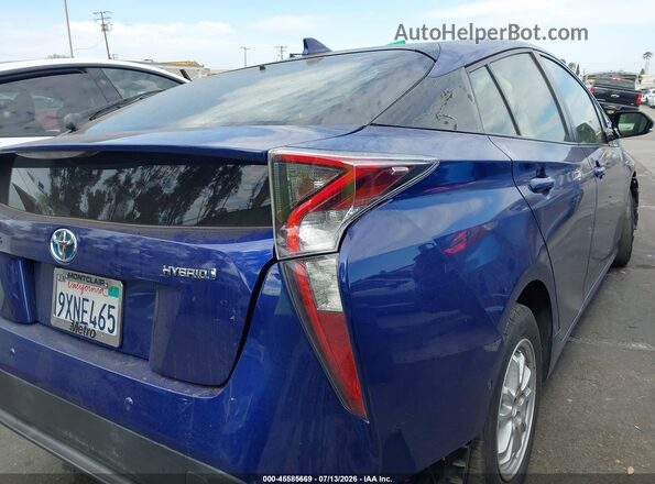 JTDKARFUXH3053206 2017 TOYOTA PRIUS Blue Հետևի աջ