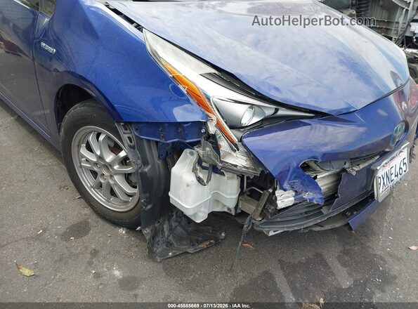 JTDKARFUXH3053206 2017 TOYOTA PRIUS Blue Դիմացի տեսք