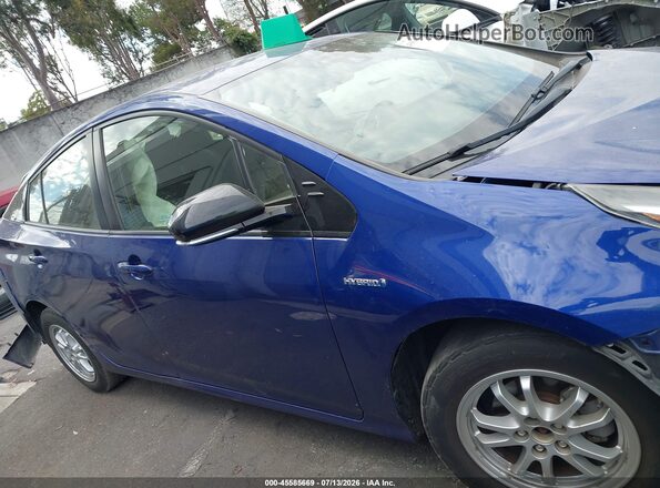 JTDKARFUXH3053206 2017 TOYOTA PRIUS Blue Սալոնի հետևի տեսք