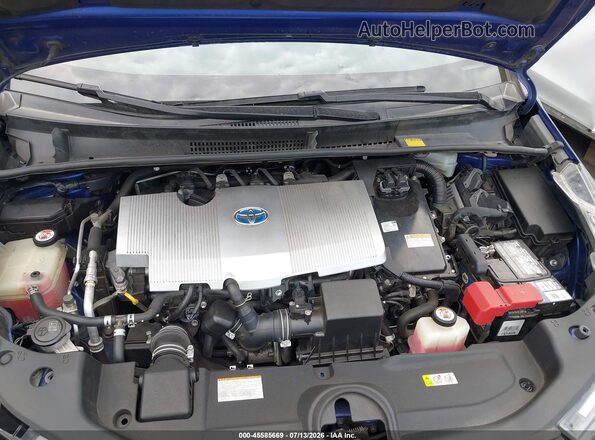 JTDKARFUXH3053206 2017 TOYOTA PRIUS Blue Հետևի տեսք