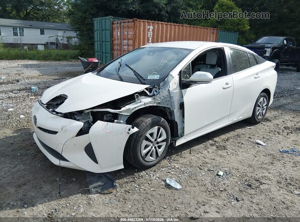 JTDKARFUXH3054212 2017 TOYOTA PRIUS White წინა მარცხენა ხედი სამი მეოთხედიდან