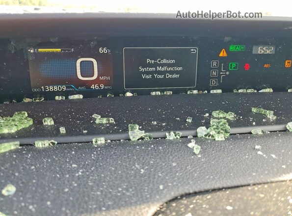 JTDKARFUXH3530250 2017 TOYOTA PRIUS Blue Widok zestawu wskaźników