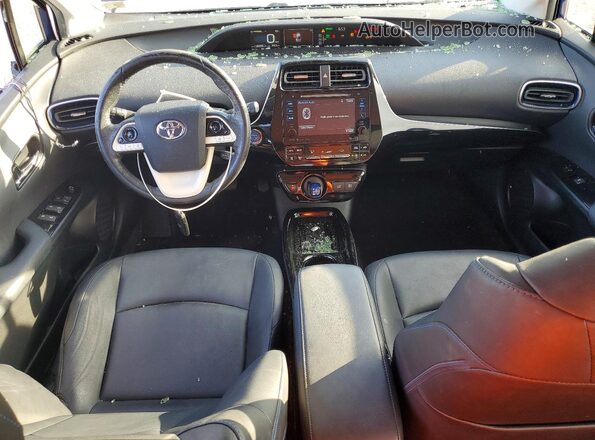 JTDKARFUXH3530250 2017 TOYOTA PRIUS Blue Widok deski rozdzielczej