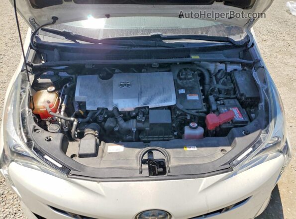 JTDKARFUXJ3551007 2018 TOYOTA PRIUS White Vista interior trasera