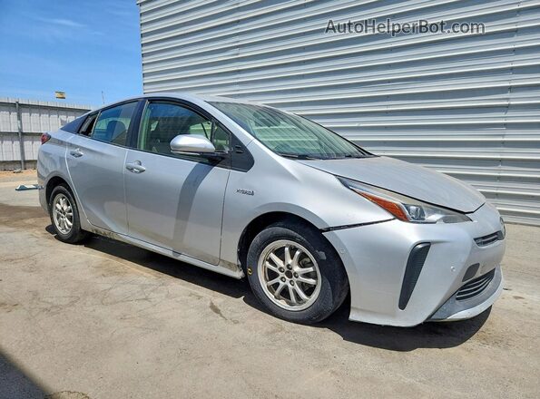 JTDKARFUXK3077447 2019 TOYOTA PRIUS Silver წინა მარჯვენა