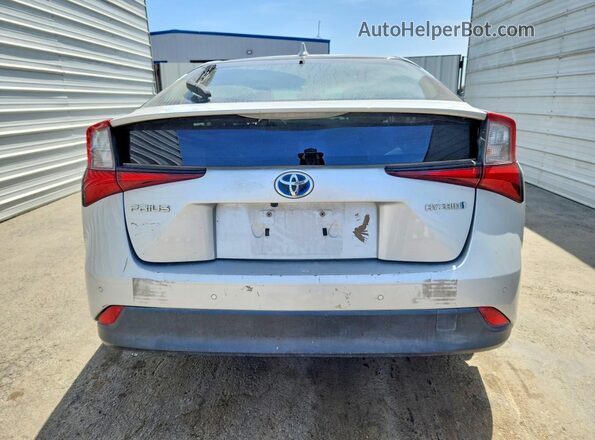 JTDKARFUXK3077447 2019 TOYOTA PRIUS Silver უკანა ხედი