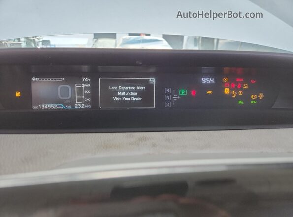 JTDKARFUXK3077447 2019 TOYOTA PRIUS Silver 