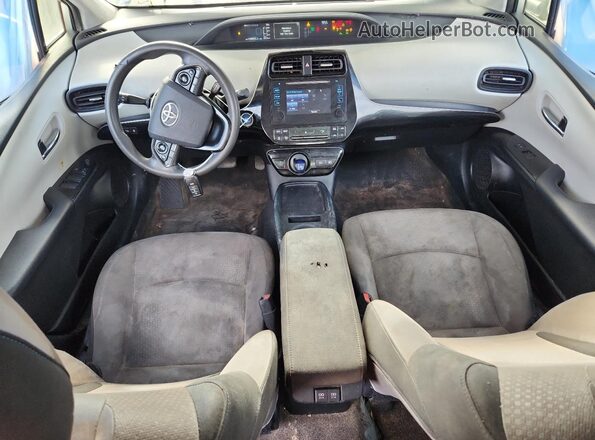 JTDKARFUXK3077447 2019 TOYOTA PRIUS Silver 