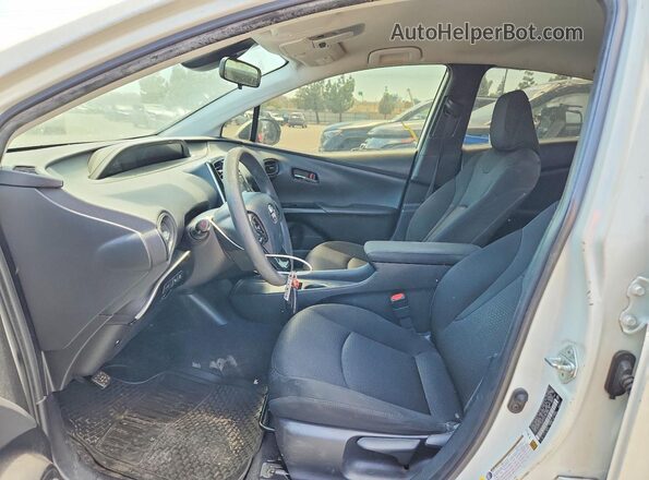 JTDKARFUXK3080185 2019 TOYOTA PRIUS White Widok wnętrza z przodu