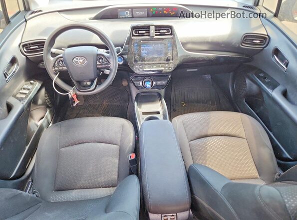 JTDKARFUXK3080185 2019 TOYOTA PRIUS White Widok deski rozdzielczej