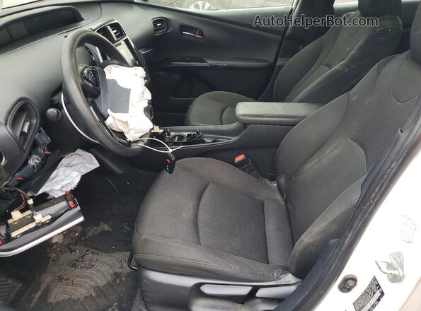 JTDKARFUXK3086889 2019 TOYOTA PRIUS Белый Вид салона спереди