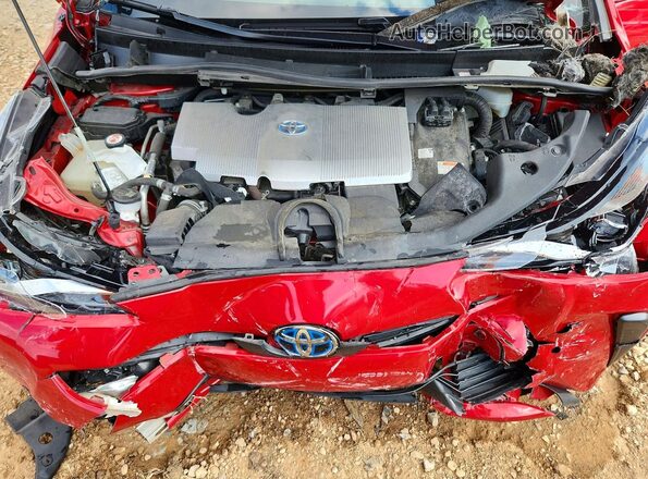 JTDKARFUXK3088769 2019 TOYOTA PRIUS Red Widok komory silnika