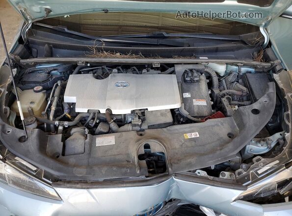 JTDKARFUXK3092448 2019 TOYOTA PRIUS Blue უკანა სალონის ხედი
