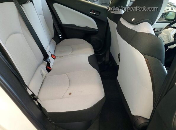 JTDKARFUXK3096404 2019 TOYOTA PRIUS White Вид задніх сидінь