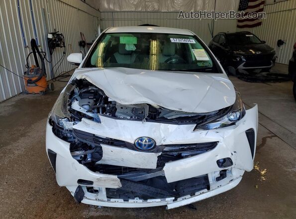 JTDKARFUXK3096404 2019 TOYOTA PRIUS White Вид спереду