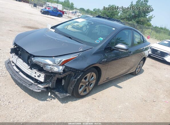 JTDKARFUXK3097326 2019 TOYOTA PRIUS Серый Передняя левая четверть