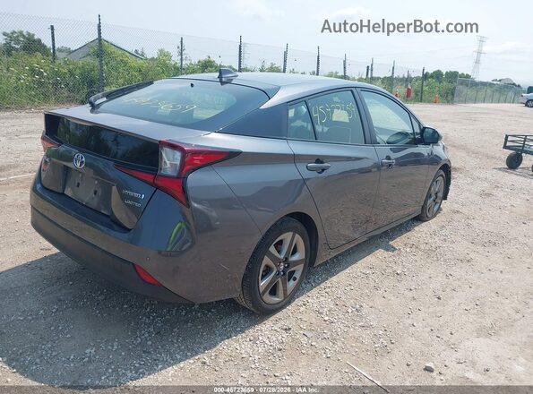 JTDKARFUXK3097326 2019 TOYOTA PRIUS Серый Задняя правая четверть
