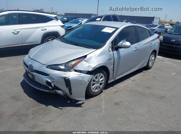 JTDKARFUXL3123389 2020 TOYOTA PRIUS Silver Przód lewy
