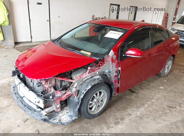 JTDKARFUXL3124218 2020 TOYOTA PRIUS Red Передня ліва чверть