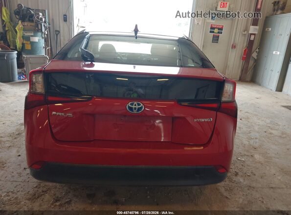 JTDKARFUXL3124218 2020 TOYOTA PRIUS Red 