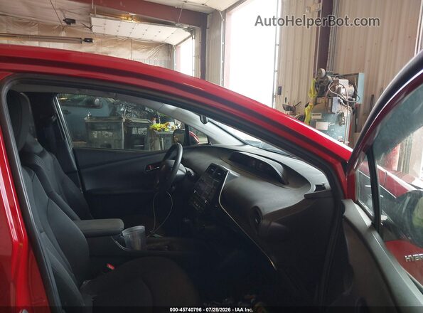 JTDKARFUXL3124218 2020 TOYOTA PRIUS Red Вид салону спереду