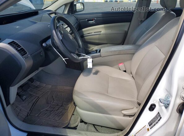 JTDKB20U183362530 2008 TOYOTA PRIUS White Widok wnętrza z przodu