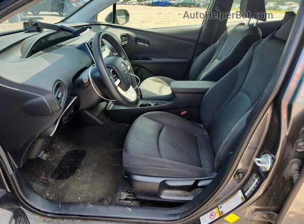 JTDKBRFU1H3029292 2017 TOYOTA PRIUS Угольный Вид салона спереди