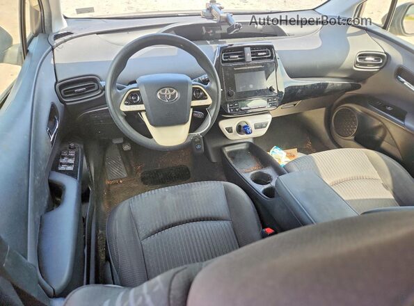 JTDKBRFU1H3029292 2017 TOYOTA PRIUS Угольный Вид панели приборов