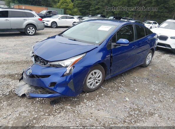 JTDKBRFU4G3510572 2016 TOYOTA PRIUS Blue წინა მარცხენა ხედი სამი მეოთხედიდან