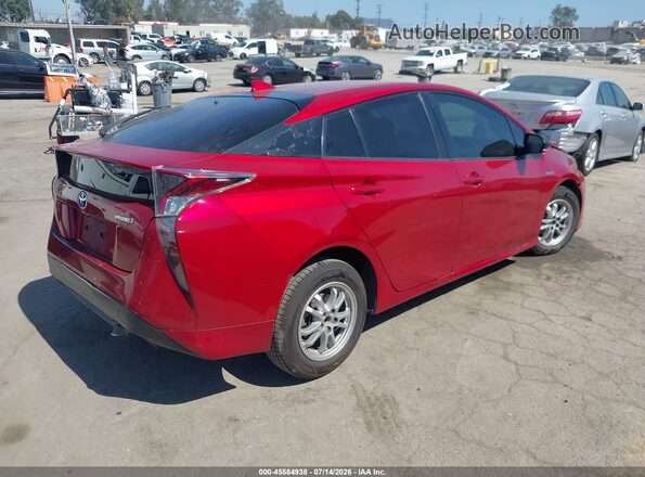 JTDKBRFU5H3545736 2017 TOYOTA PRIUS Red Tył prawy