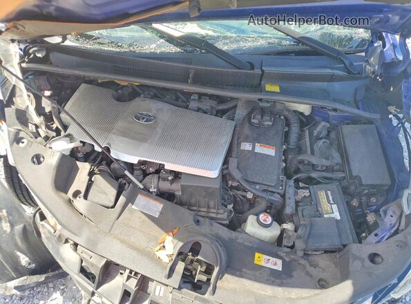 JTDKBRFUXG3528400 2016 TOYOTA PRIUS Blue Շարժիչի բաժամունքի տեսք
