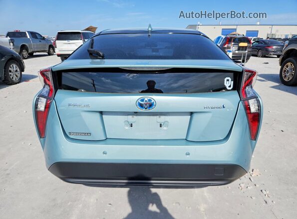 JTDKBRFUXH3574486 2017 TOYOTA PRIUS Blue Rear view