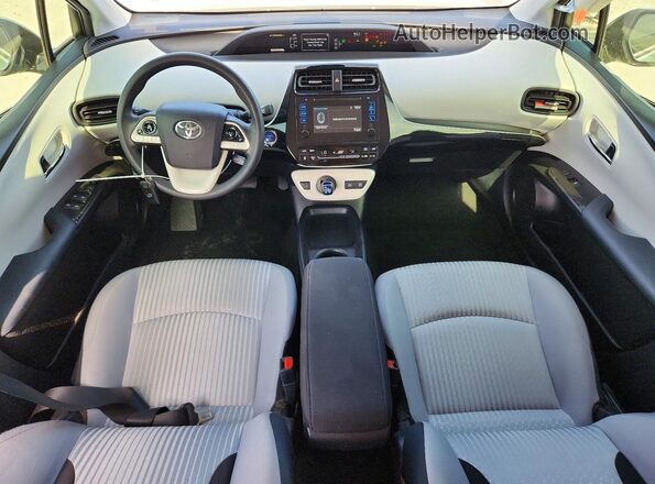JTDKBRFUXH3574486 2017 TOYOTA PRIUS Blue Dashboard view